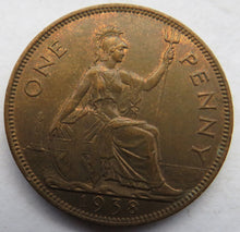 Load image into Gallery viewer, 1938 King George VI One Penny Coin In Higher Grade
