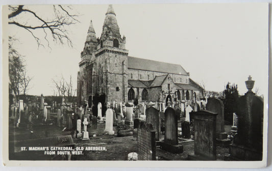 Vintage Postcard of St. Machar's Cathedral, Old Aberdeen, From South West