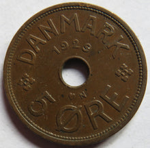 Load image into Gallery viewer, 1929 Denmark 5 Ore Coin
