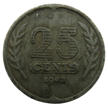 Load image into Gallery viewer, 1942 Netherlands 25 Cents Coin
