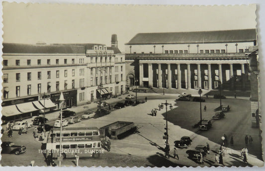 Vintage Postcard of The City Square, Dundee