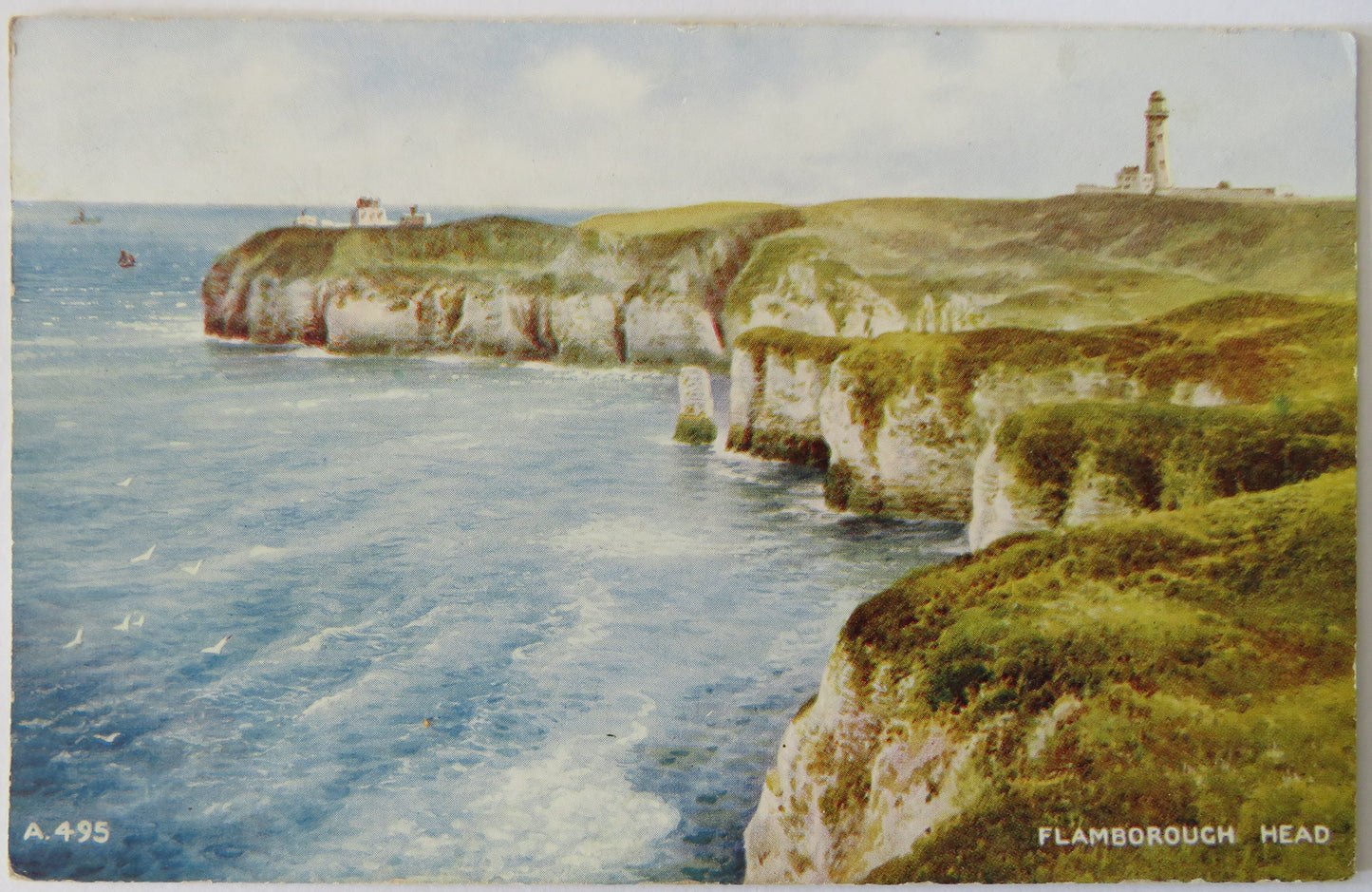Vintage Postcard of Flamborough Head, 1944