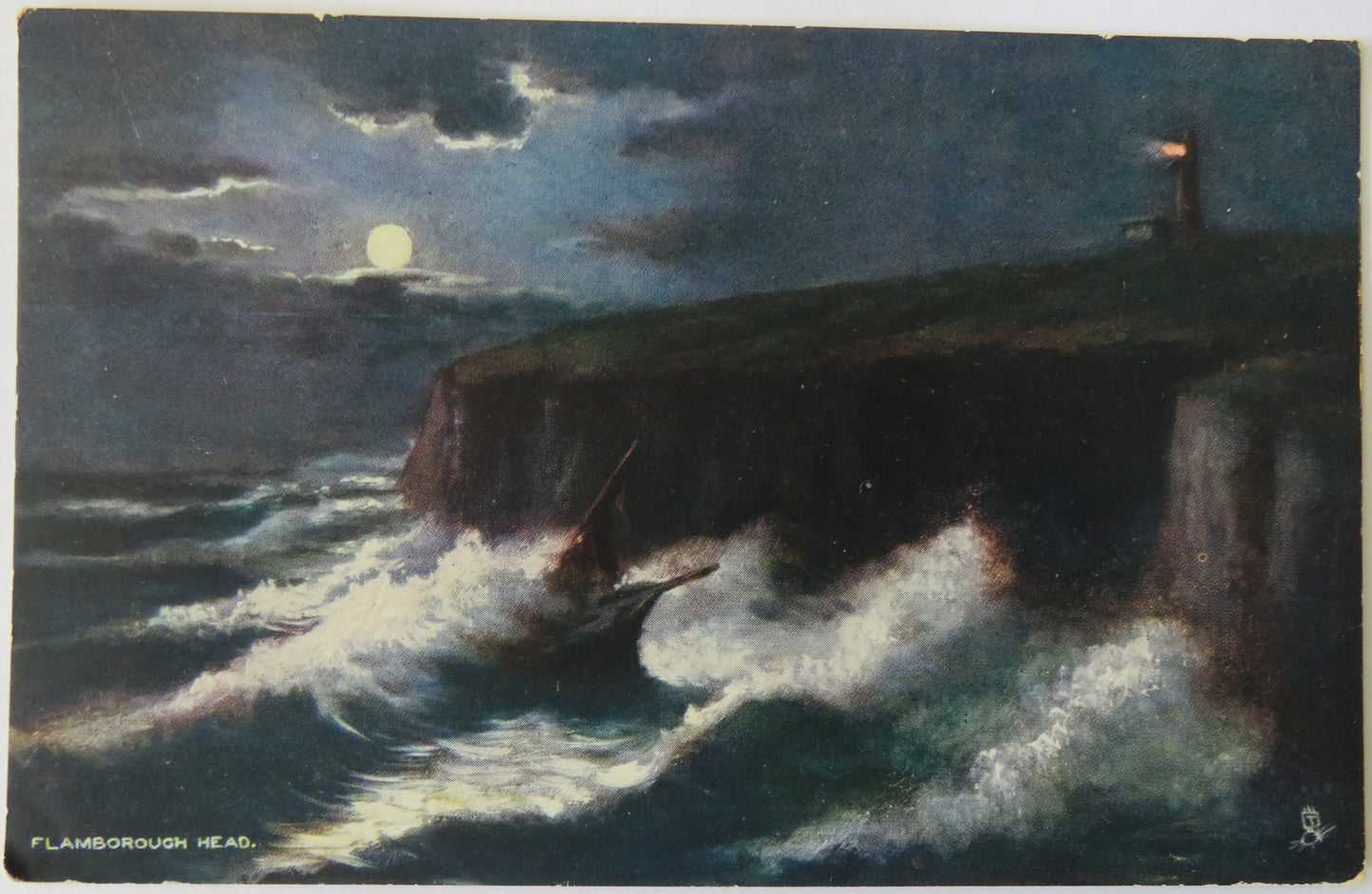 Vintage Postcard of Flamborough Head, 1905