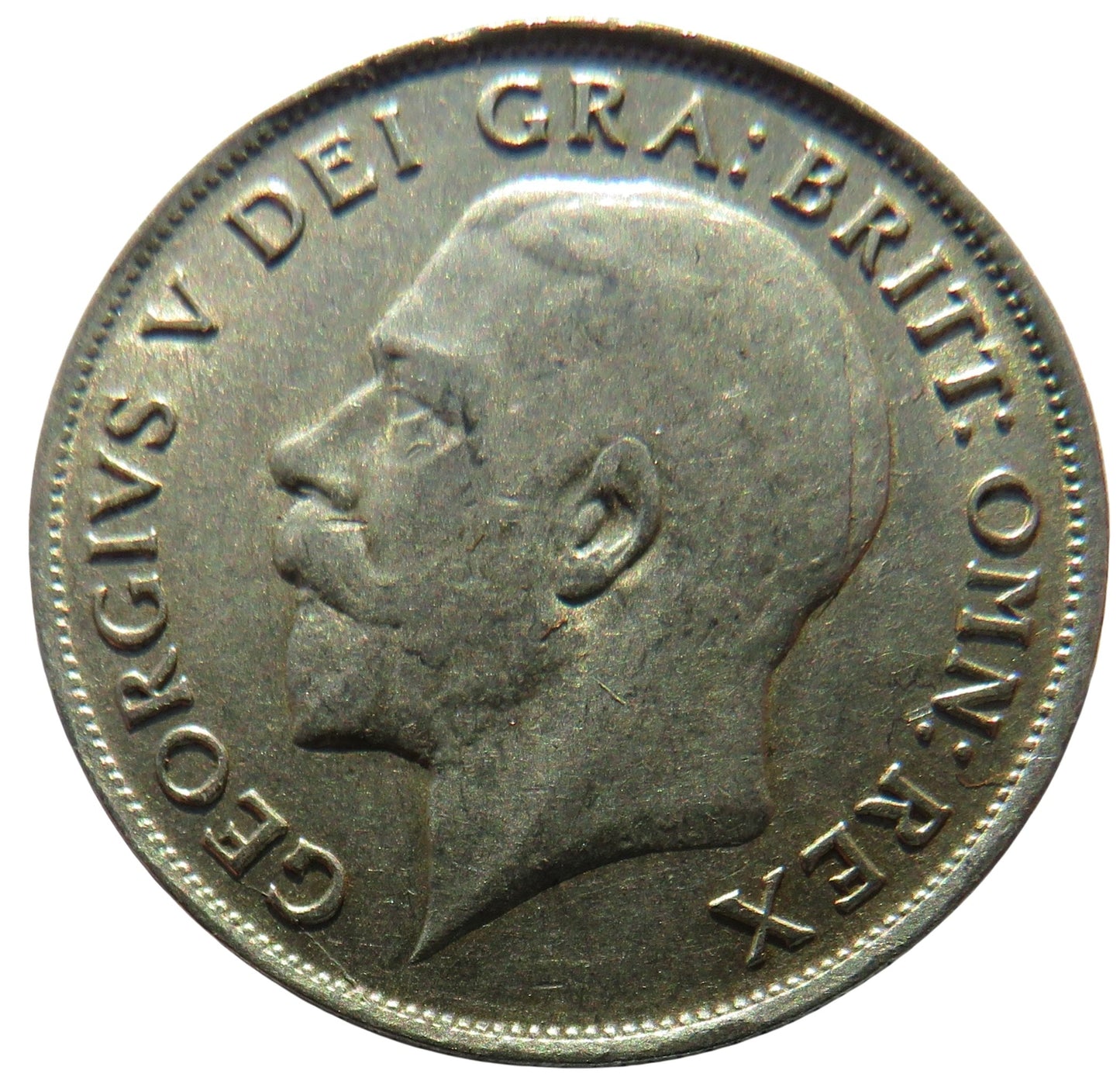 1921 King George V Silver Shilling Coin - Great Britain