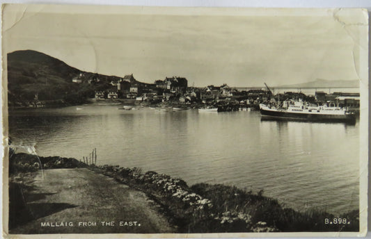 Vintage Postcard of Mallaig from the East