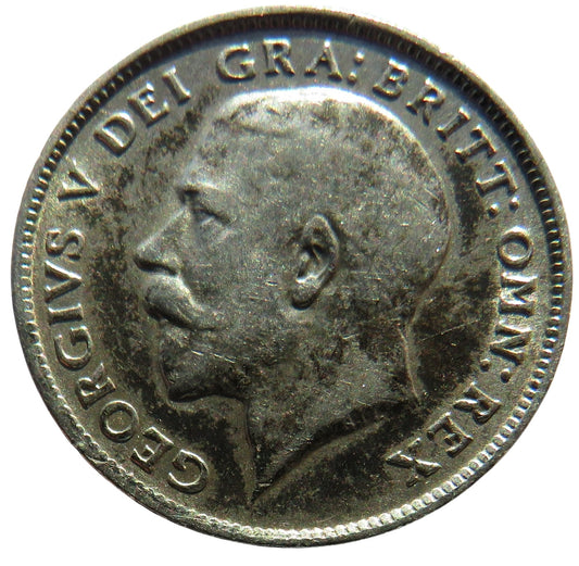 1916 King George V Sixpence Coin - Great Britain