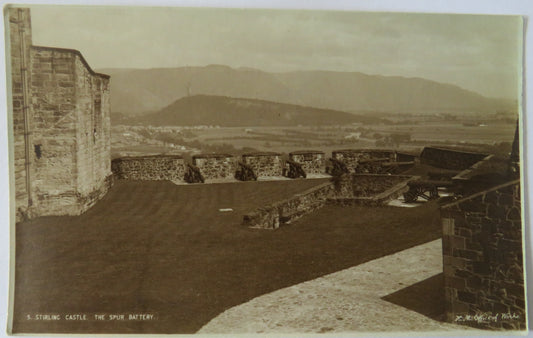 Vintage Postcard of Stirling Castle, The Spur Battery