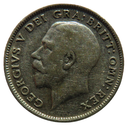 1923 King George V Sixpence Coin Scarce Date - Great Britain