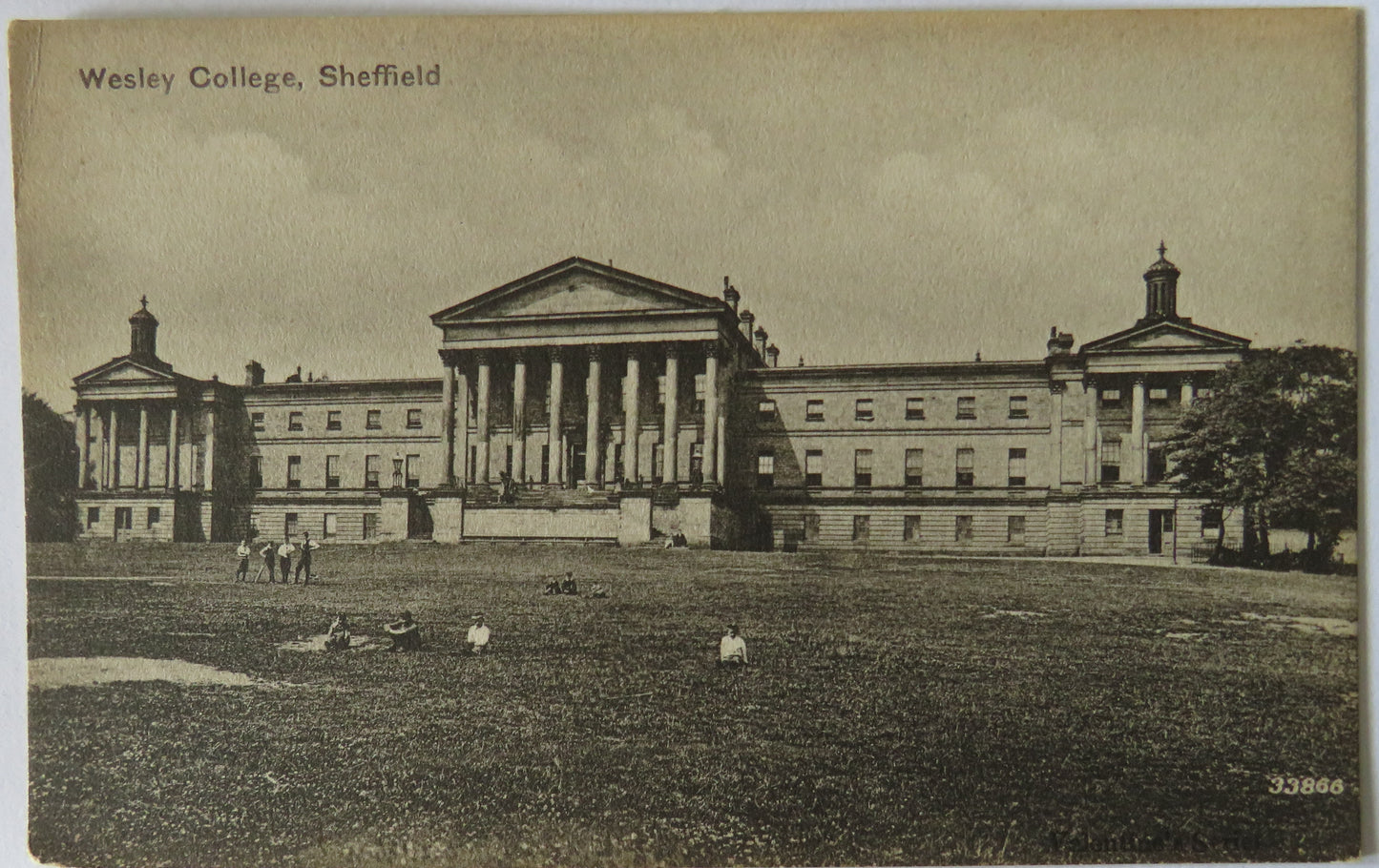 Vintage Postcard of Wesley College, Sheffield