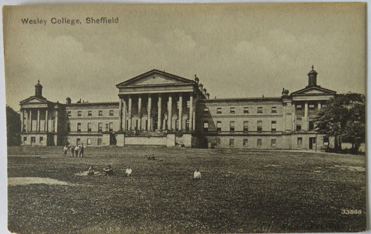 Vintage Postcard of Wesley College, Sheffield