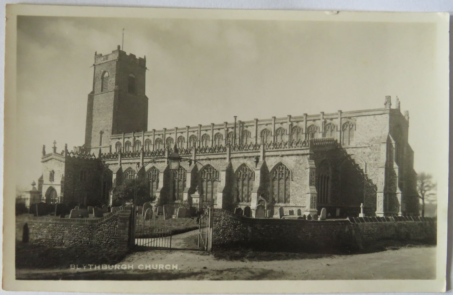 Vintage Postcard of Blythburgh Church