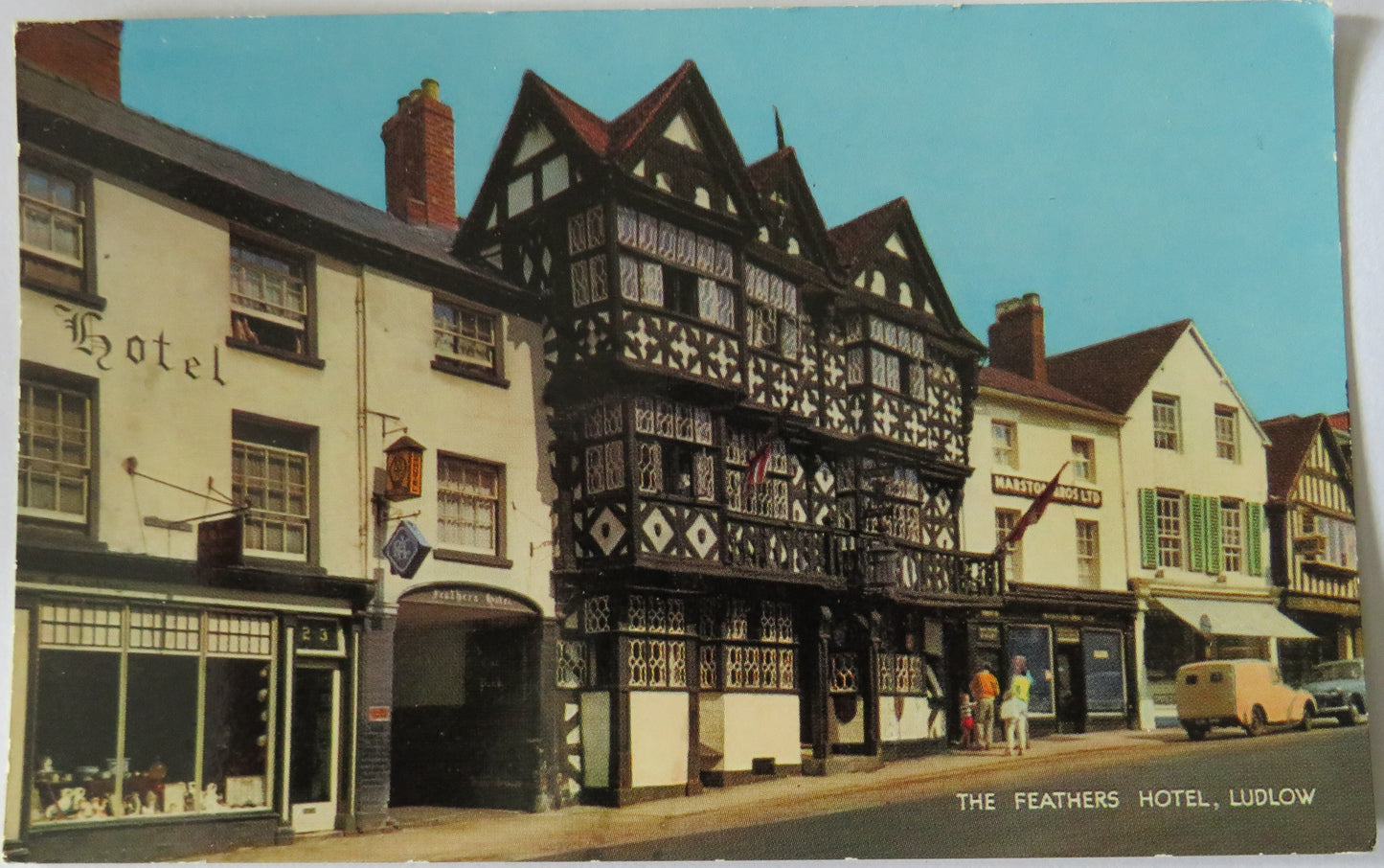 Vintage Postcard of The Feathers Hotel, Ludlow
