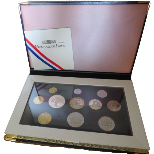 2001 Monnaie De Paris France Proof Coin Set