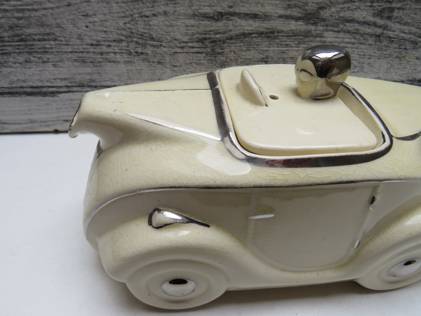 Vintage James Sadler Racing Car Novelty Teapot