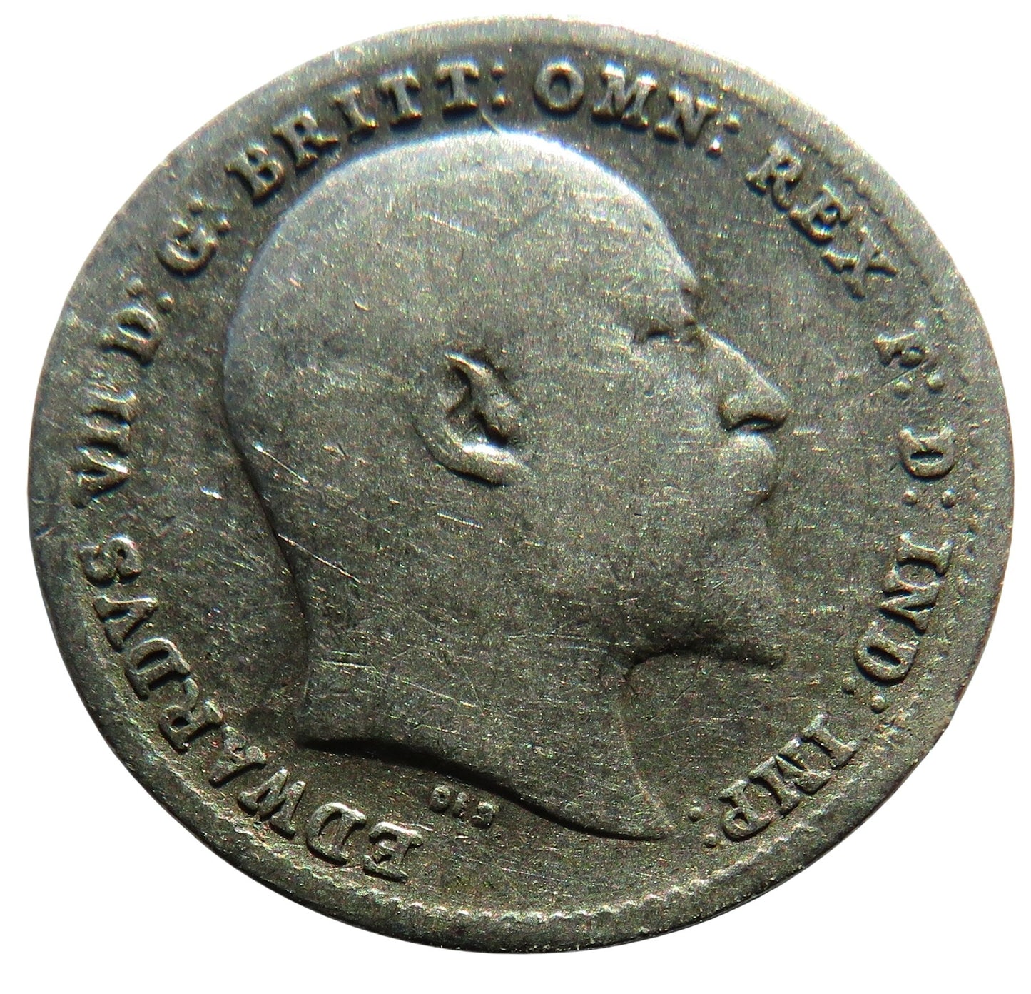 1902 King Edward VII Silver Threepence Coin - Great Britain