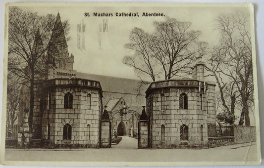Vintage Postcard of St. Machars Cathedral, Aberdeen, 1933