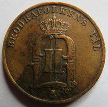 Load image into Gallery viewer, 1883 Sweden 2 Ore Coin
