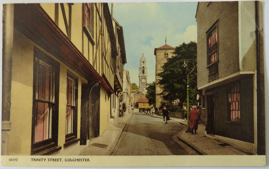 Vintage Postcard of Trinity Street, Colchester, 1961
