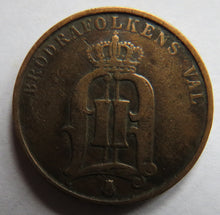 Load image into Gallery viewer, 1877 Sweden 2 Ore Coin
