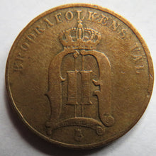 Load image into Gallery viewer, 1889 Sweden 2 Ore Coin
