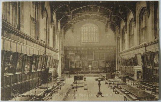Vintage Postcard of Oxofrd, Christ Church, Dining Hall
