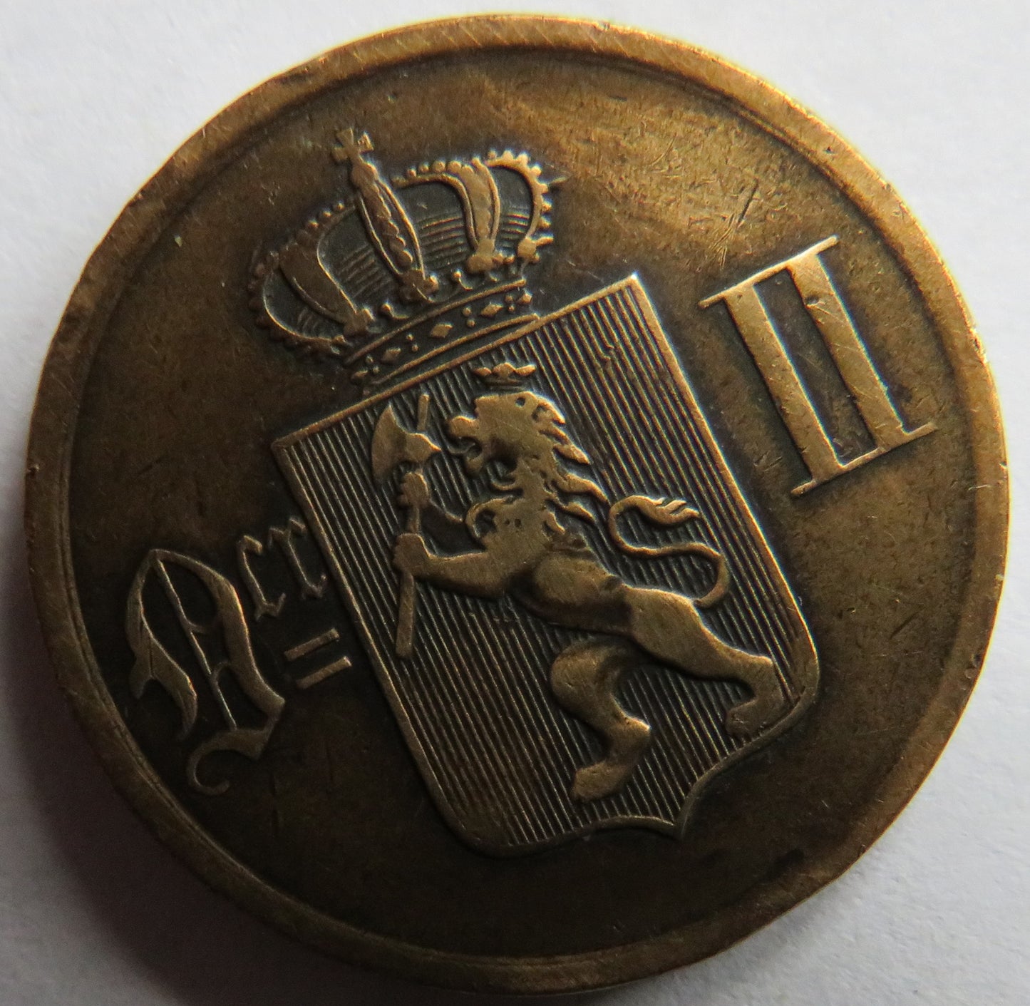 1884 Norway 2 Ore Coin