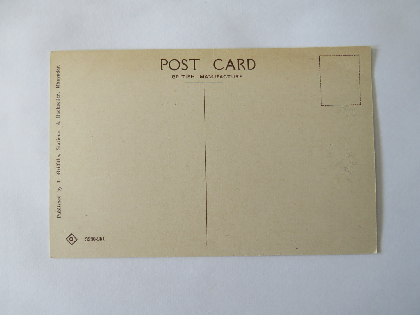 Vintage Postcard of Caban Coch Dam, Elan Valley