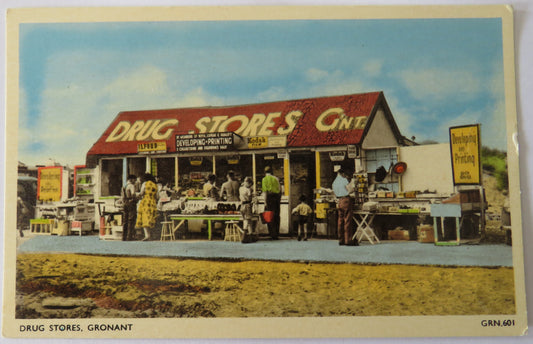 Vintage Postcard of Drug Stores, Gronant