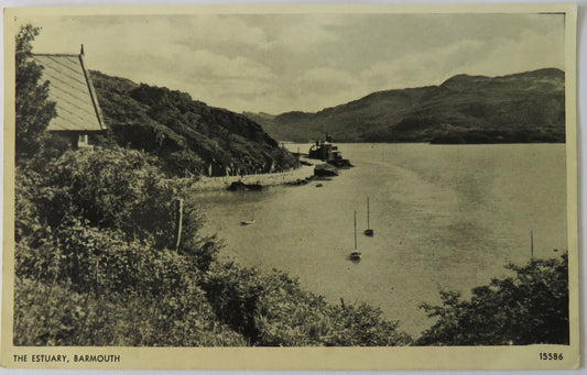 Vintage Postcard of The Estuary, Barmouth
