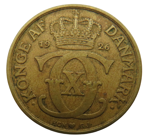 1926 Denmark 2 Kroner Coin