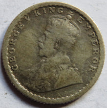 Load image into Gallery viewer, 1916 King George V India Silver 1/4 Rupee Coin
