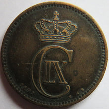 Load image into Gallery viewer, 1891 Denmark 5 Ore Coin
