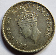 Load image into Gallery viewer, 1940 King George VI India Silver 1/4 Rupee Coin
