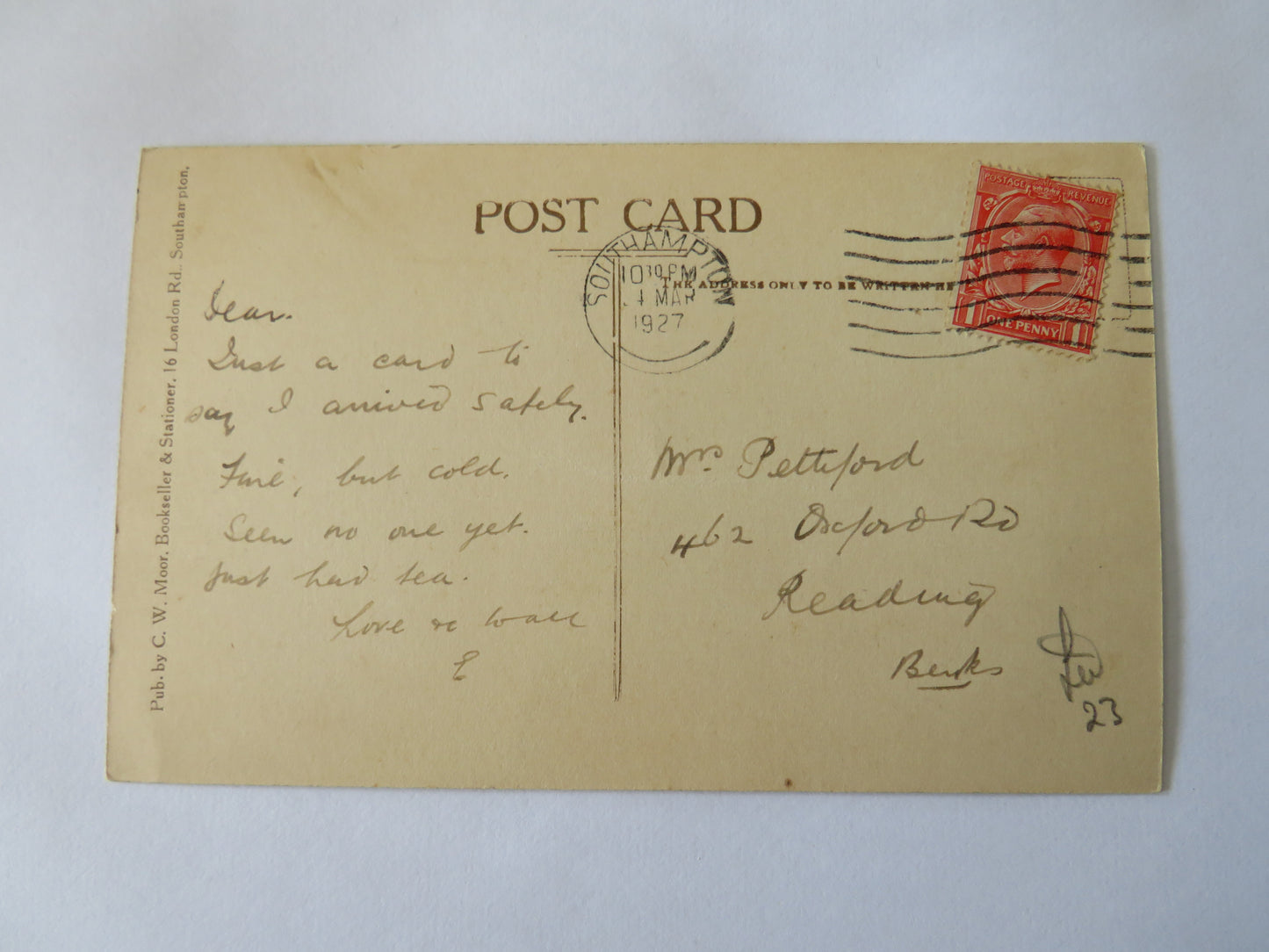 Vintage Postcard of General View of Dock, Southampton