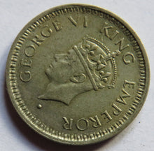 Load image into Gallery viewer, 1945 King George VI India Silver 1/4 Rupee Coin
