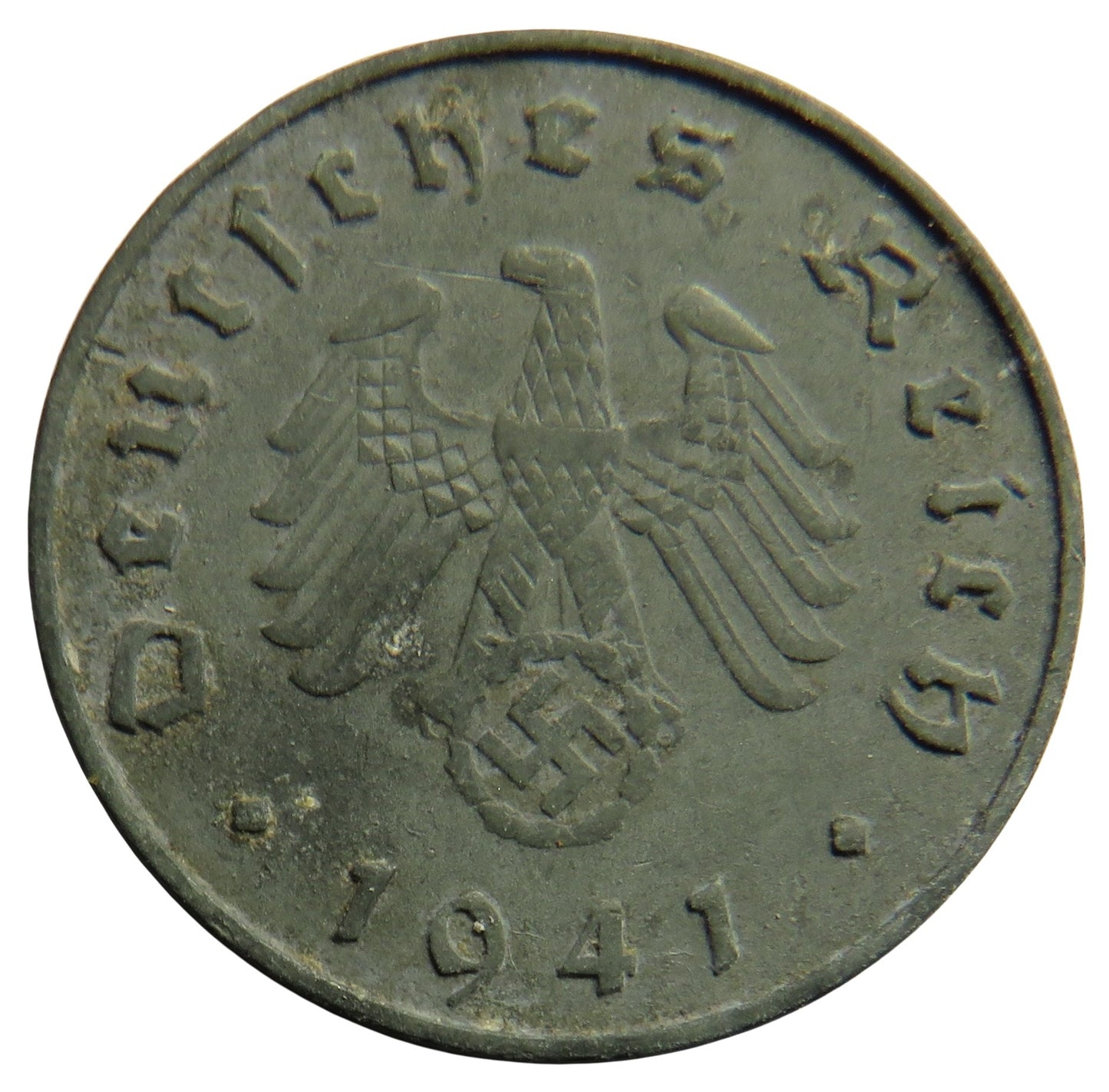 1941-A Germany - Third Reich 10 Reichspfennig Coin