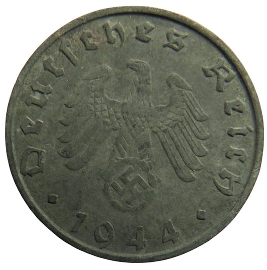 1944-B Germany - Third Reich 10 Reichspfennig Coin