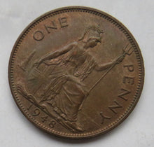 Load image into Gallery viewer, 1948 King George VI One Penny Coin In Higher Grade - Great Britain
