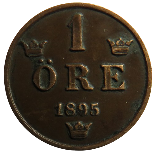 1895 Sweden One Ore Coin