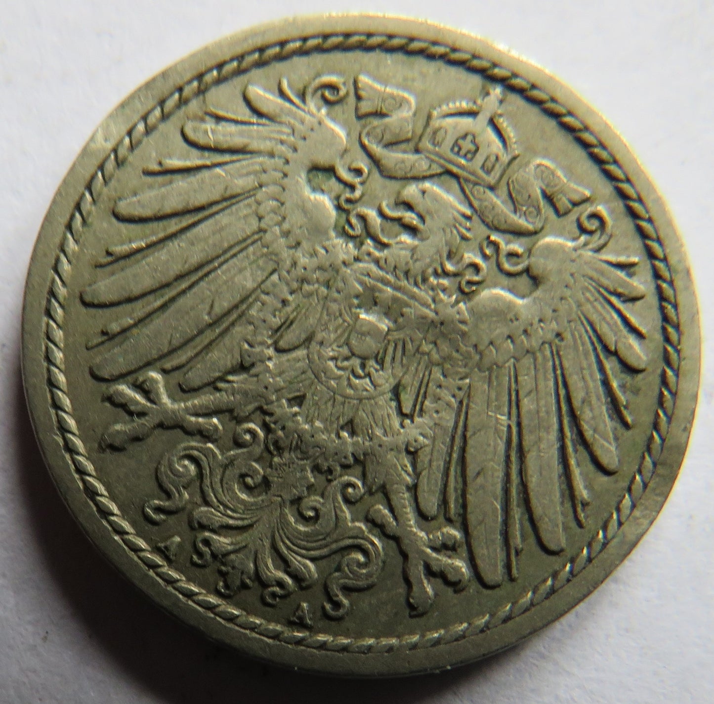 1911-A Germany 5 Pfennig Coin