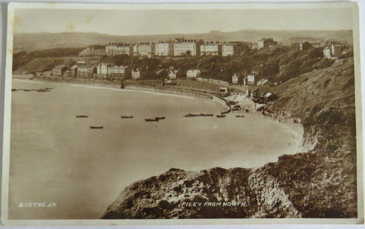 Vintage Postcard of Filey From North 1947