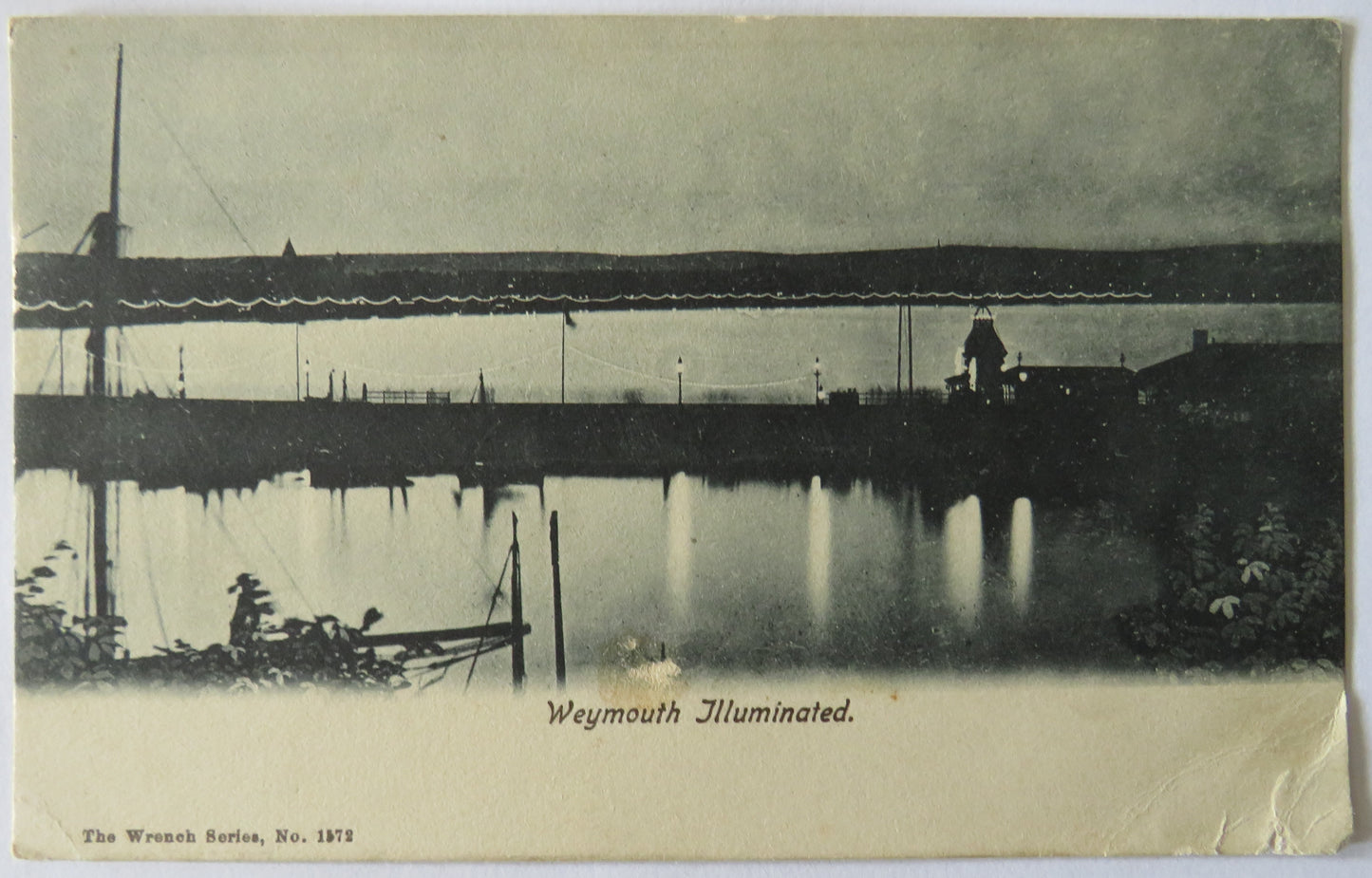 Vintage Postcard of Weymouth Illuminated