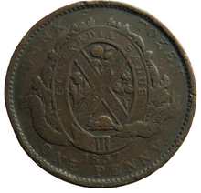 Load image into Gallery viewer, 1837 Lower Canada One Penny / 2 Sous Bank Token
