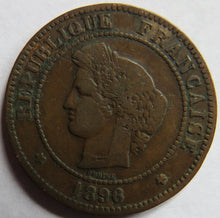 Load image into Gallery viewer, 1896-A France 5 Centimes Coin
