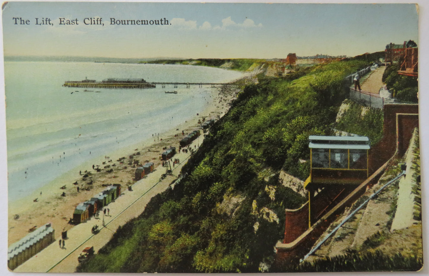 Vintage Postcard of The Lift, East Cliff, Bournemouth