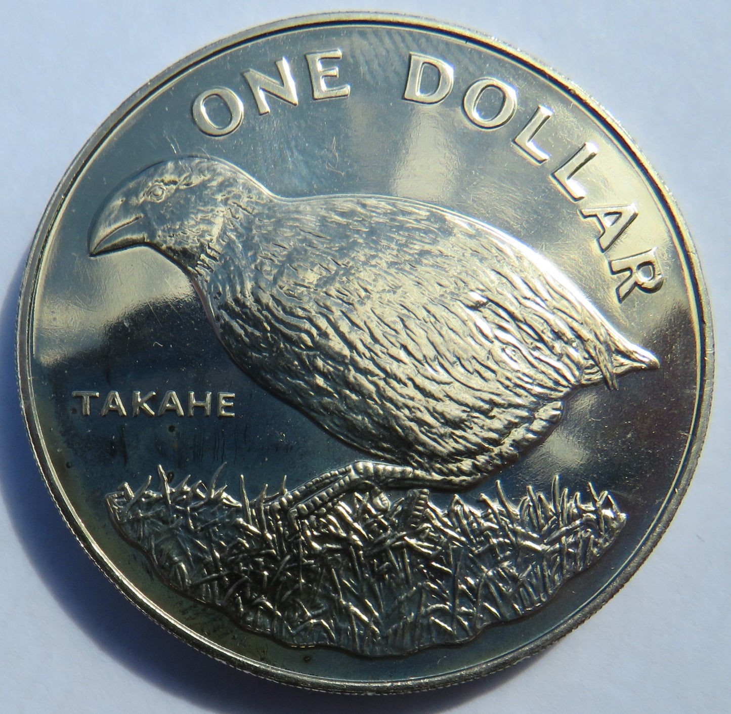 1982 New Zealand $1 One Dollar Coin - Takahe