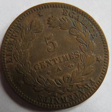 Load image into Gallery viewer, 1871-A France 5 Centimes Coin
