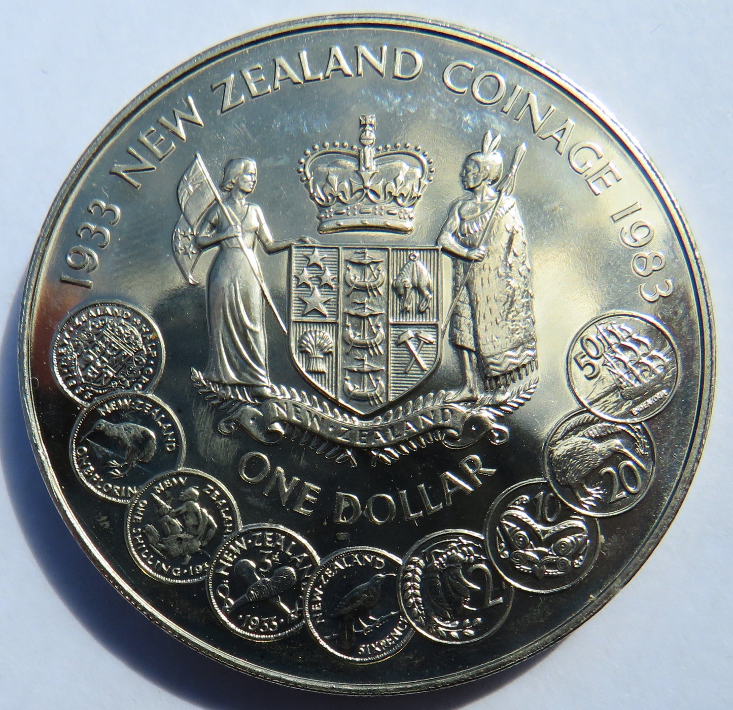 1933-1983 New Zealand $1 One Dollar Coin - Coinage