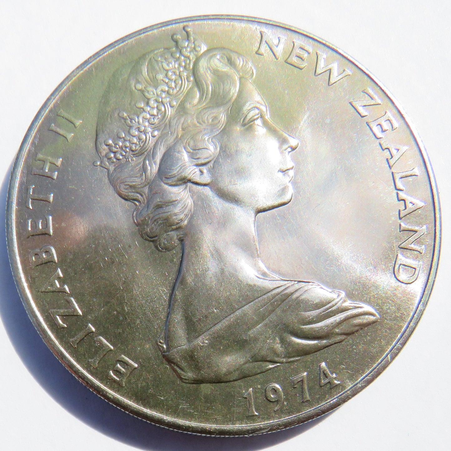 1974 New Zealand $1 One Dollar Coin Commonwealth Games