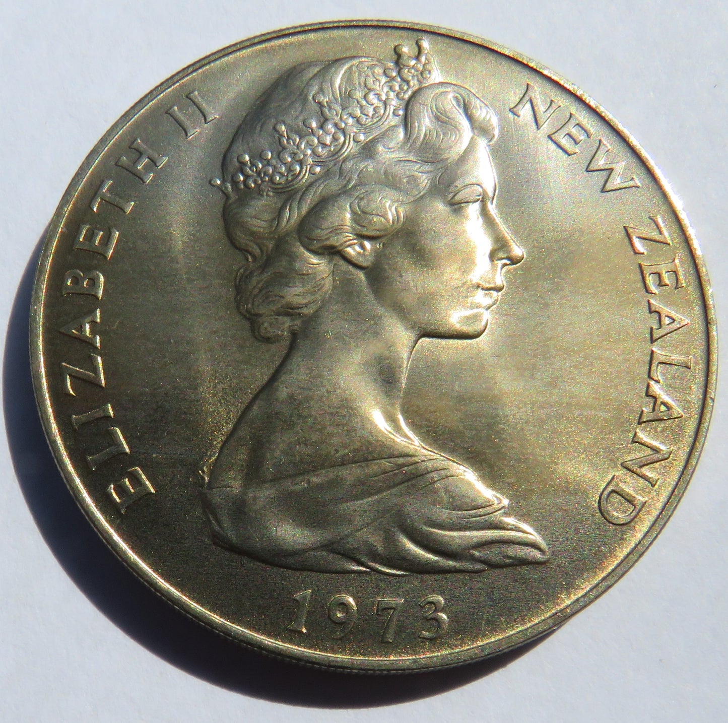 1973 New Zealand $1 One Dollar Coin